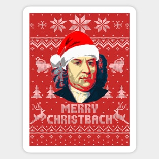 Johann Sebastian Bach Merry Christbach Sticker